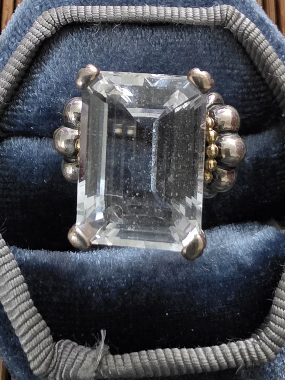 925,18k Lagos Topaz Ring - Picture 3 of 13